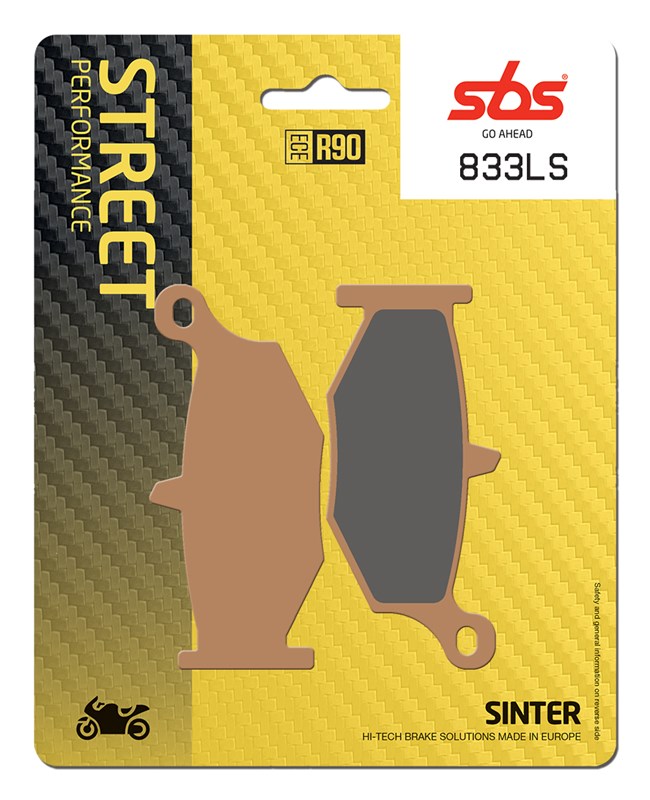 SBS brake pads KH419 street performance (excel) sinteredcolour gold SUZUKI GSX-R 600/750/1000/1300, DL1000 V-STROM rear(833LS)